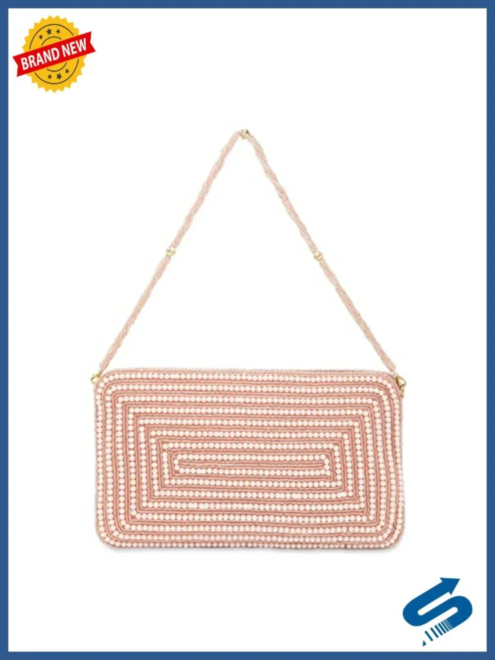 Embroidered Fabric Evening Clutch Handbag for Wedding Party Bridal Gift